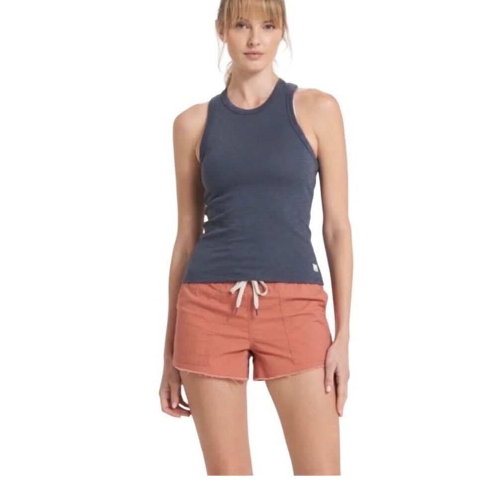 Vuori Vintage Ripstop Shorts Cinnamon Casual Athleisure Rust Red Size Medium